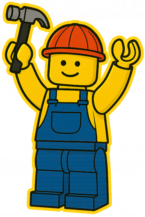 Fröhliche LEGO Minifigur