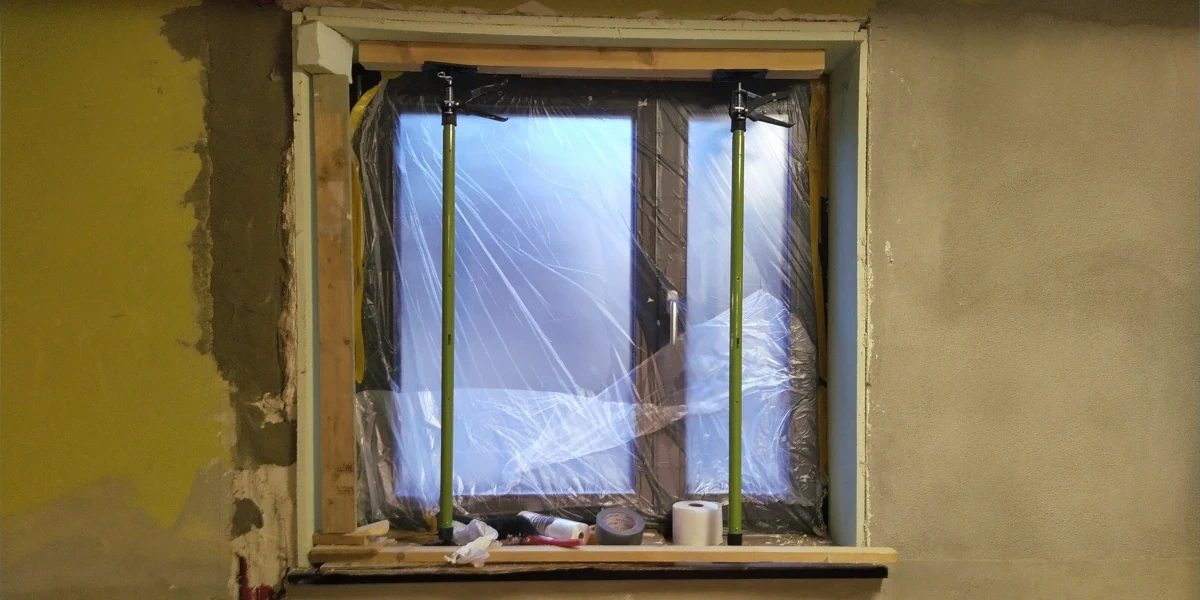 Wärmedämmverbundsystem in den Fensterlaibungen